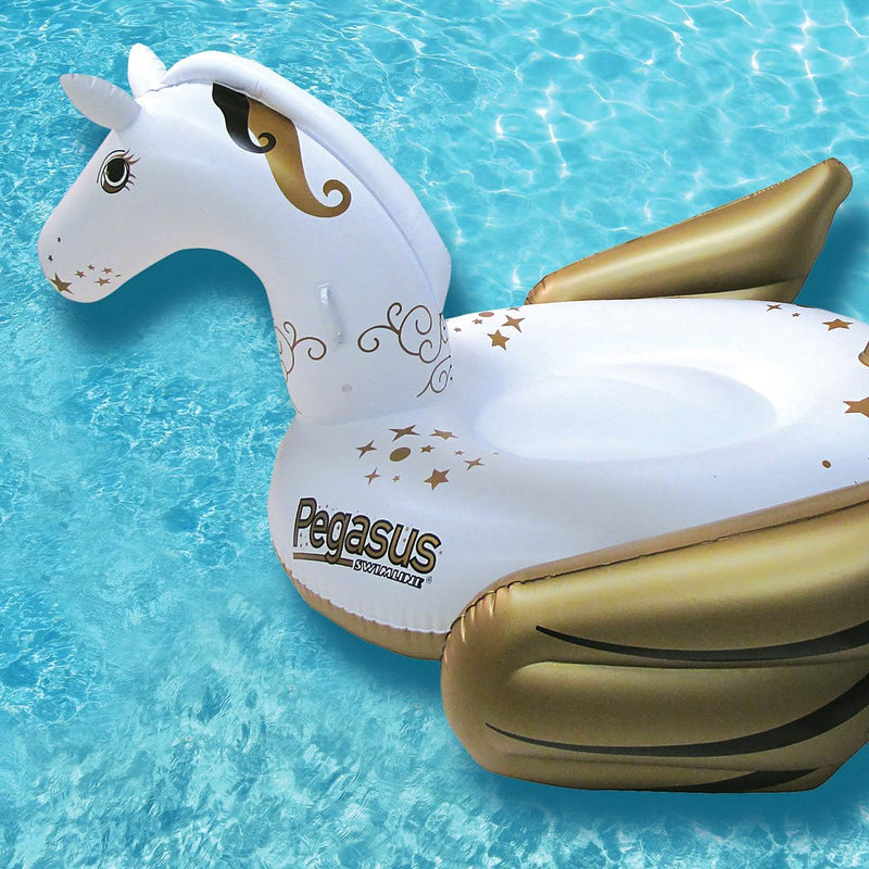 Swimline Giant Inflatable Pegasus Ride-On Swimming Pool Lake Float (6 Pack)