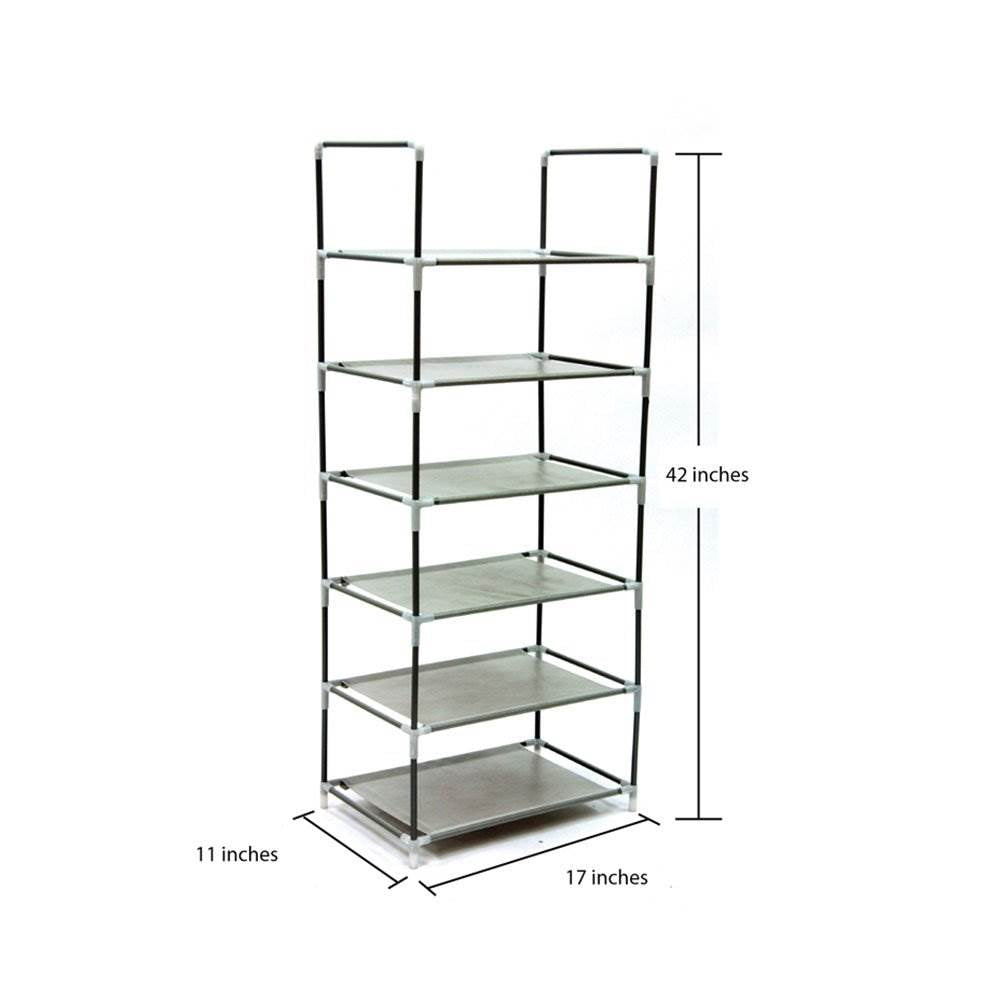 Origami Steel Framed 6 Tier Multi Purpose Home Garage Shelf Rack Stand (6 Pack) - VMInnovations
