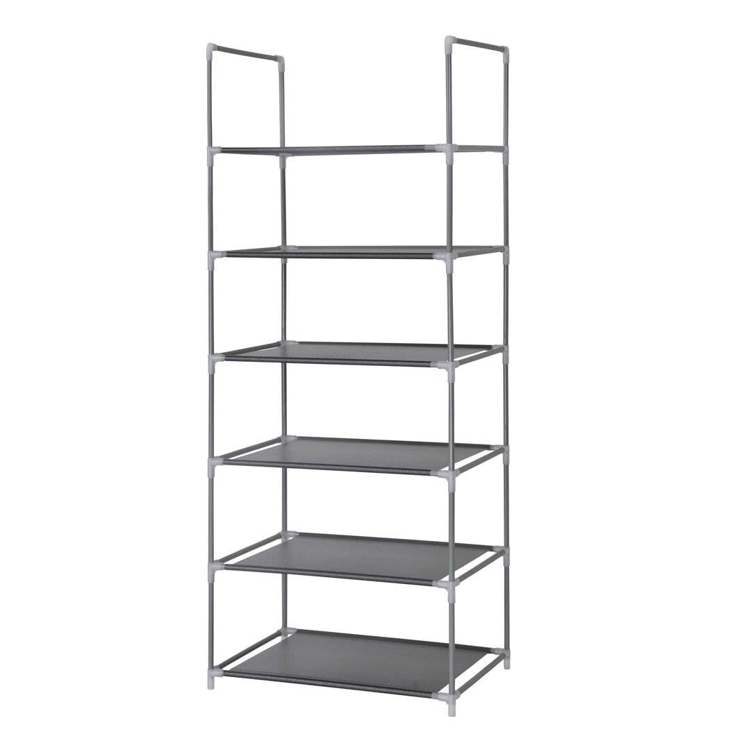 Origami Steel Framed 6 Tier Multi Purpose Home Garage Shelf Rack Stand (6 Pack) - VMInnovations