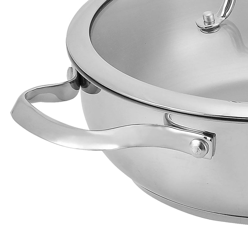 Hamilton Beach 11 Piece 18/10 Stainless Steel Pot and Pan Cookware Set (2 Pack)