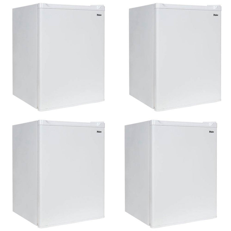 Haier 1.7-Cubic Foot Energy Star Compact Fridge With Freezer, White (4 Pack)