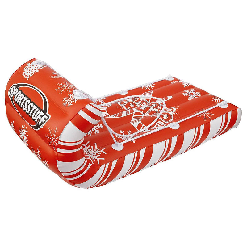 Sportsstuff Giant Inflatable Candy Cane Cruiser Snow Tube Raft Sled (6 Pack)