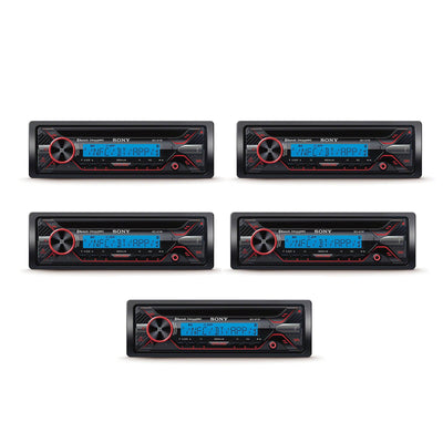 Sony Single DIN Marine ATV CD Player Stereo Receiver with Bluetooth (5 Pack)