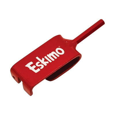 Eskimo 18734 Heavy Duty Steel Ice Anchor Drill Adapter for Cordless Drills, Red