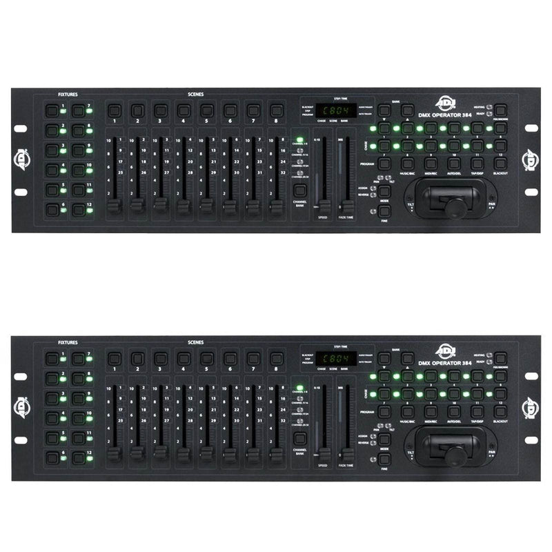 American DJ DMX and MIDI Operator 384 Channel Light Controller (2 Pack)