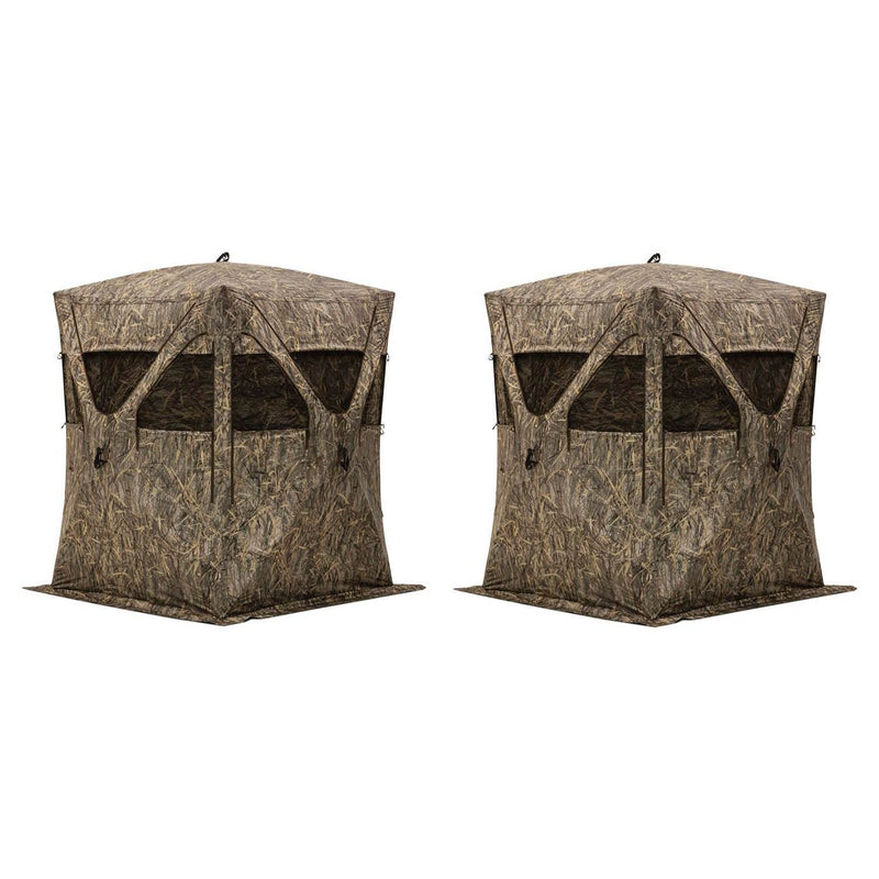 Barronett Big Mike Blades Portable Ground Camouflage Hunting Blind (2 Pack)