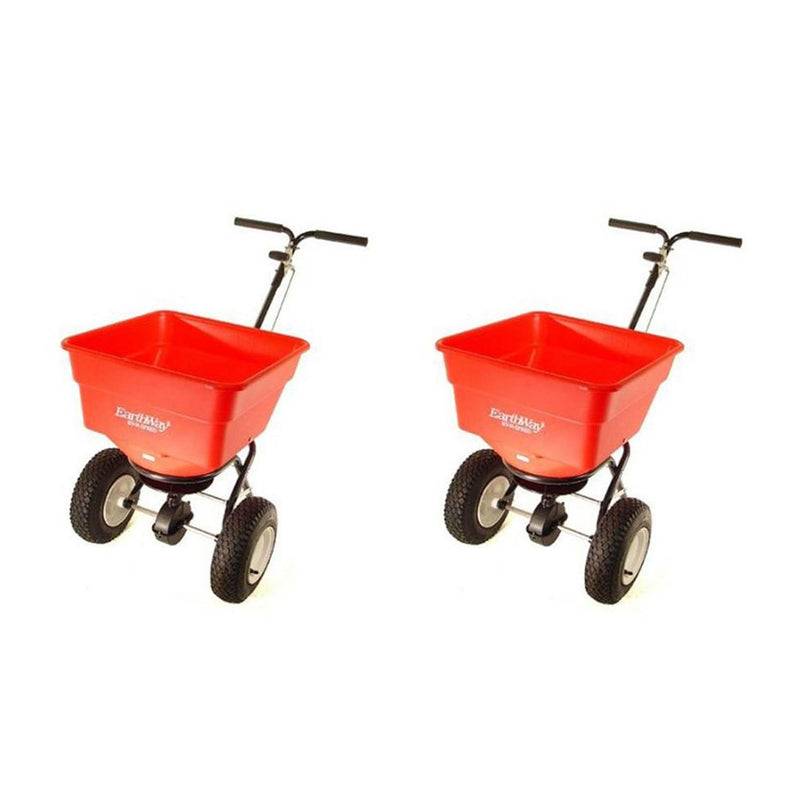 Earthway Commercial Heavy Duty Seed and Fertilizer Broadcast Spreader (2 Pack)