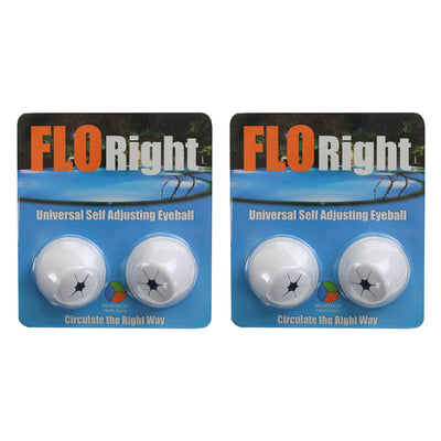 FLORight Pool Universal Self Adjusting Eyeball Replacement Circulation (2 Pack)