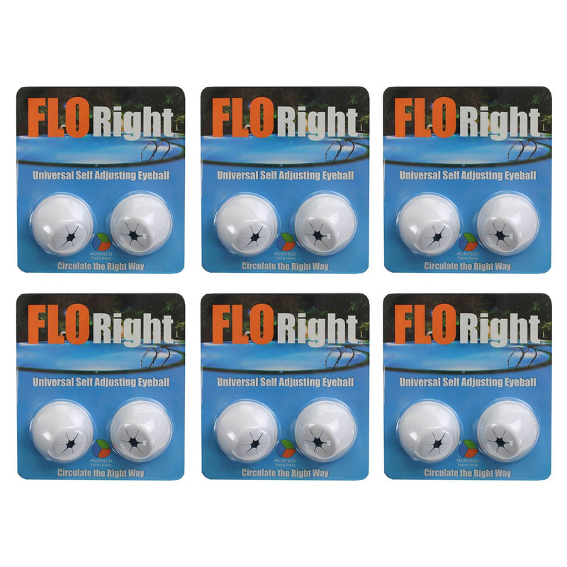 FLORight Pool Universal Self Adjusting Eyeball Replacement Circulation (6 Pack)