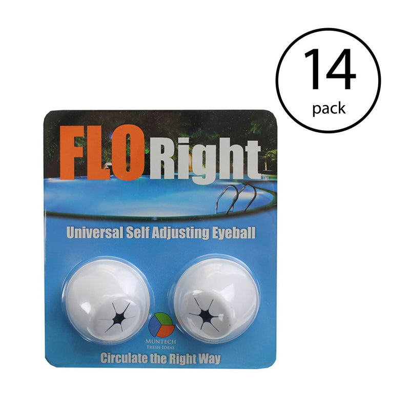 FLORight Pool Universal Self Adjusting Eyeball Replacement Circulation (14 Pack)