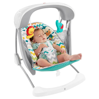 Fisher Price Colorful Carnival 6 Speed Take Along Infant Swing & Seat (2 Pack)