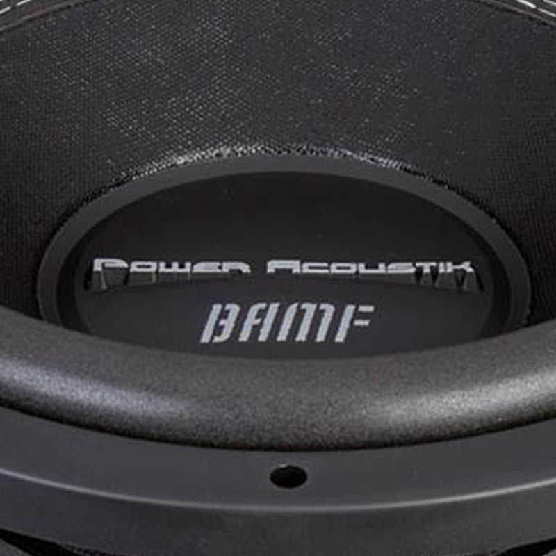 Power Acoustik BAMF-154 Series 15 Inch 3800 Watt 4 Ohm Car Audio Power Subwoofer