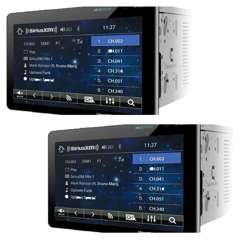 SoundStream 2 DIN DVD CD/MP3 AM/FM Receiver & 10.3 Inch LCD Touchscreen (2 Pack)