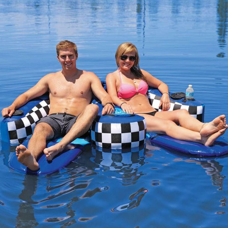 SPORTSSTUFF Chariot Duo Double Rider Lake Boat Towable Tube (2 Pack)