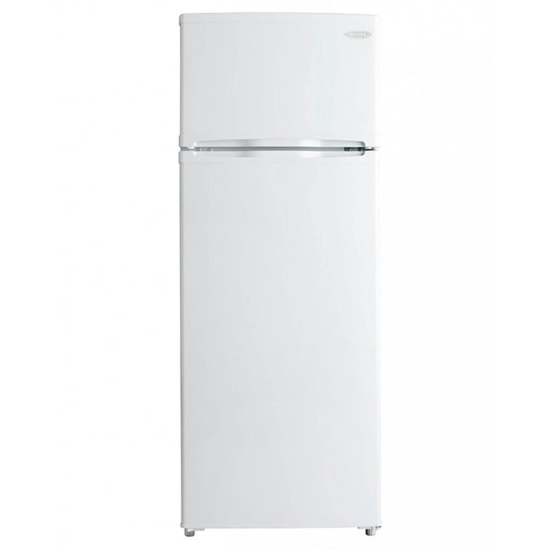 Danby 7.3 Cubic Feet 2 Door Glass Shelf Compact Refrigerator, White (2 Pack)