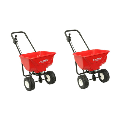 Earthway 2030P Plus Deluxe Estate Broadcast Seed Fertilizer Spreader (2 Pack)