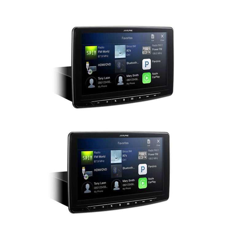 Alpine iLX-F309 Touchscreen Receiver w/ Apple CarPlay, Android Auto (2 Pack)