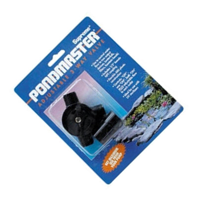 Supreme Pondmaster Adjustable 3-Way Diverter Valve fits 1/2" Male Pumps (4 Pack)