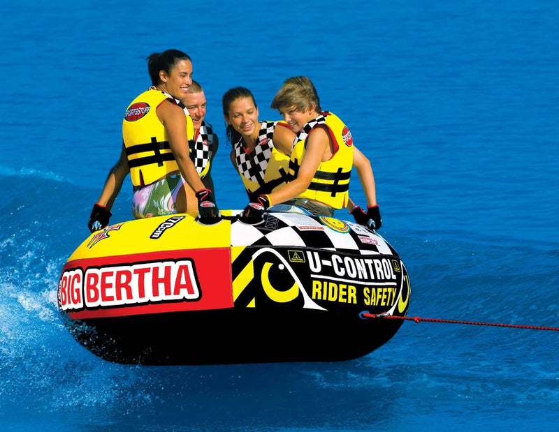 SPORTSSTUFF Big Bertha Towable 1-4 Person Boat Lake Water Sports Tube (2 Pack)