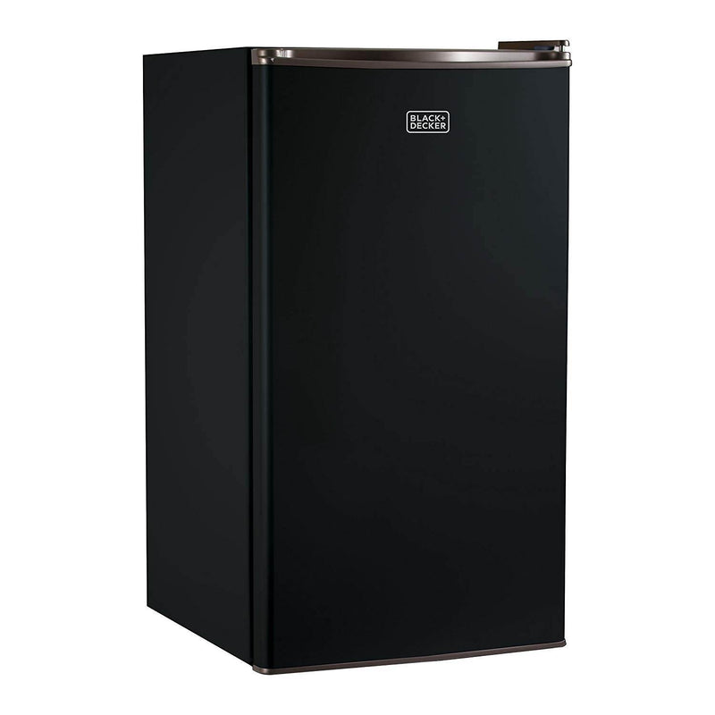 Black and Decker 3.2 Cubic Foot Energy Star Refrigerator with Freezer, Black