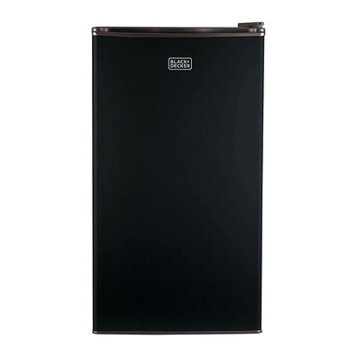 Black and Decker 3.2 Cubic Foot Energy Star Refrigerator with Freezer, Black