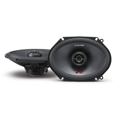 Alpine R-Series 6 x 8 Inch 300 Watt Component 2-Way Car Speakers (4 Pack)
