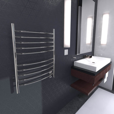 Amba Radiant 10 Bar Electric Bathroom Towel Warmer, Stainless Steel (2 Pack)