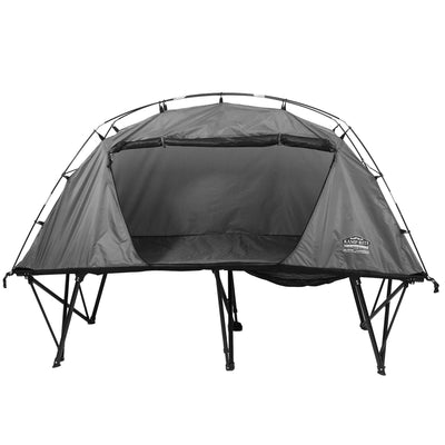 Kamp-Rite 1 Person CTC Compact Collapsible XL Tent Cot w/ Storage Bag, Gray