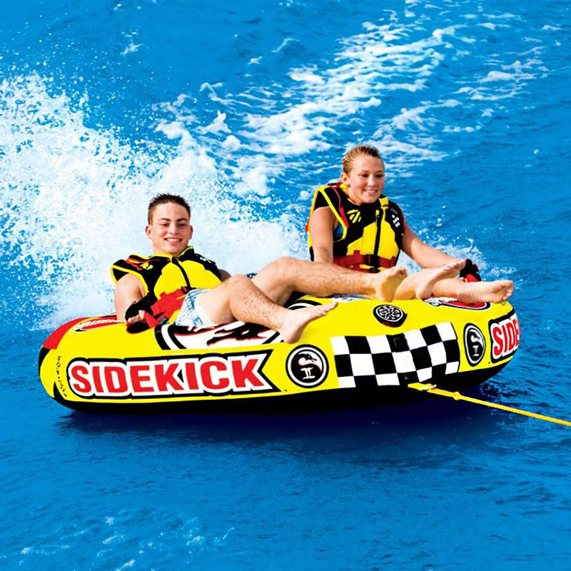 Sportsstuff Sidekick 2 Rider Cockpit Inflatable Towable Boating Tube (2 Pack)