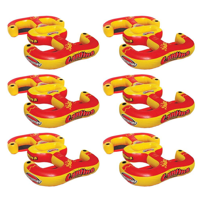 Sportsstuff Cantina Lounger 4-Person Inflatable Pool Beach Lake Raft (6 Pack)