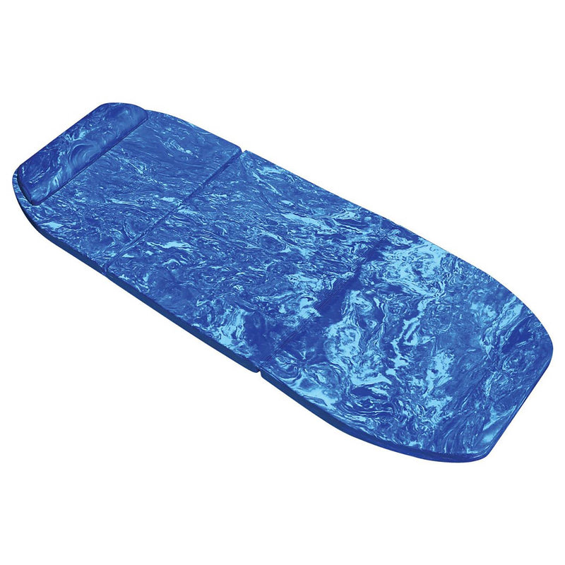KwikTek Airhead SunComfort Foam Pool Lounge Seat, Blue Swirl (2 Pack)