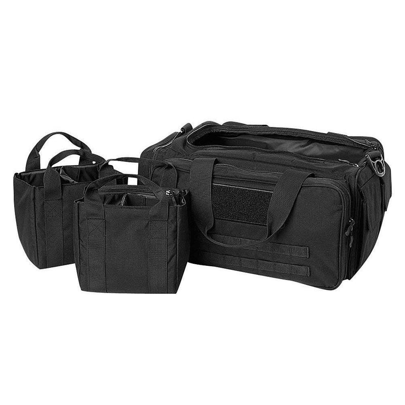 Cannae Pro Gear 500D Durable Nylon 60 Liter Carrier Transport Duffle Bag, Black