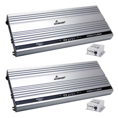 NEW LANZAR 2800W OPTIDRIVE 2-Channel Car Audio Mosfet Amplifier Amp (2 Pack)