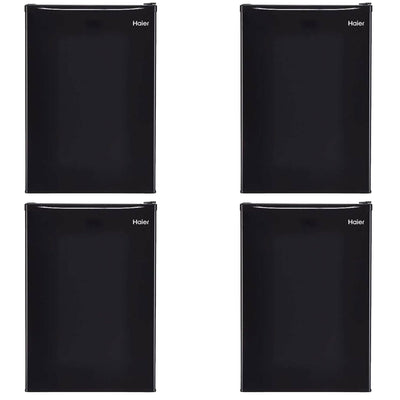 Haier 2.7 Cubic Feet Energy Star Rated Compact Refrigerator, Black (4 Pack)