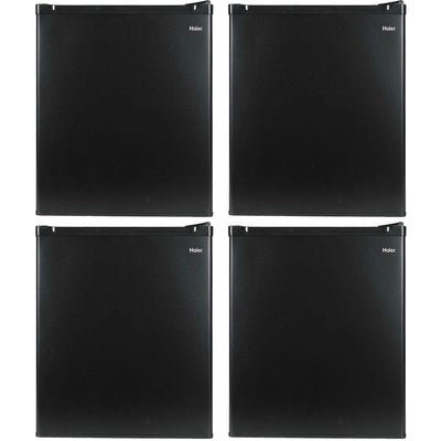 Haier 1.7-Cubic Foot Energy Star Compact Fridge with Freezer, Black (4 Pack)