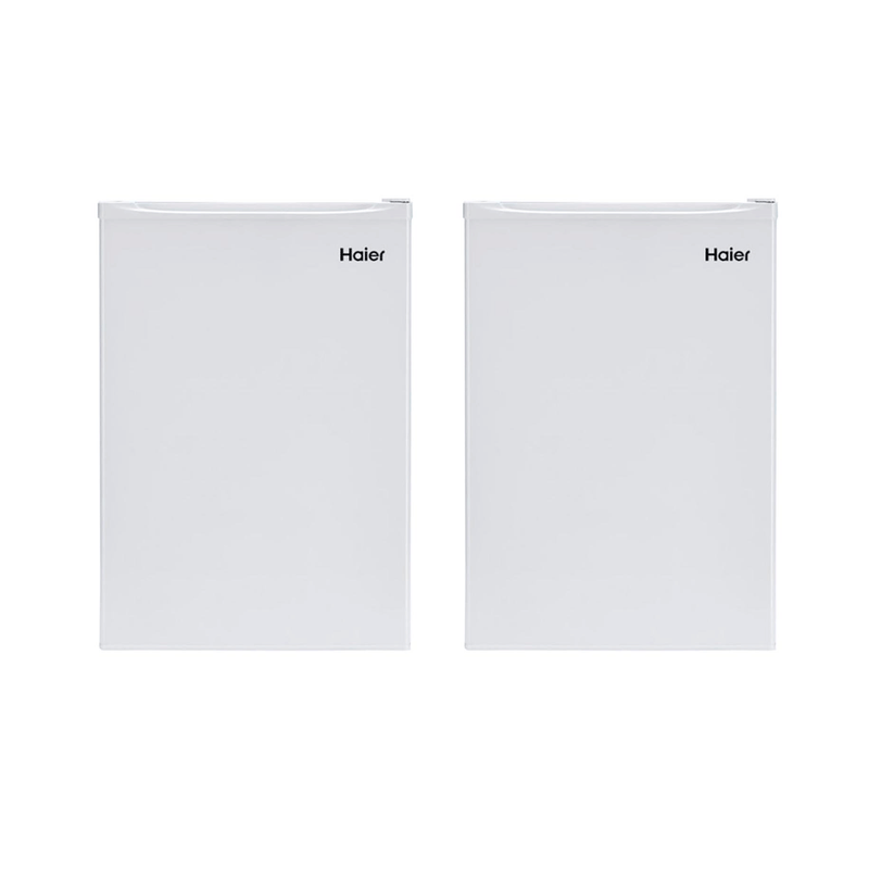 Haier 2.7 Cubic Feet Energy Star Compact Refrigerator, White (2 Pack)