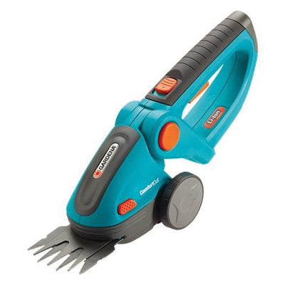 Gardena 3 Inch Cordless Lithium Ion Rechargeable ComfortCut Grass Shears, Blue