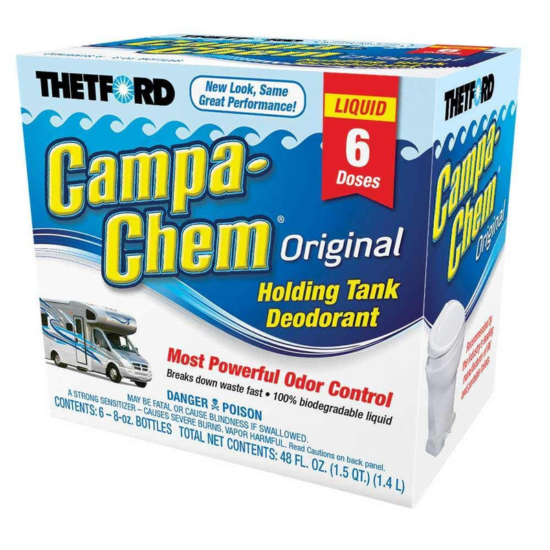 Thetford Campa-Chem Original 6 Pack 8 Ounce Bottles Holding Tank Deodorant