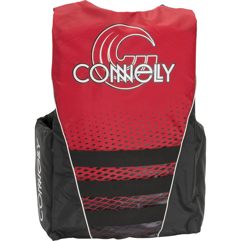 CWB Connelly Mens Small Tunnel 4-Belt Nylon Life Vest Jacket, Red and Black