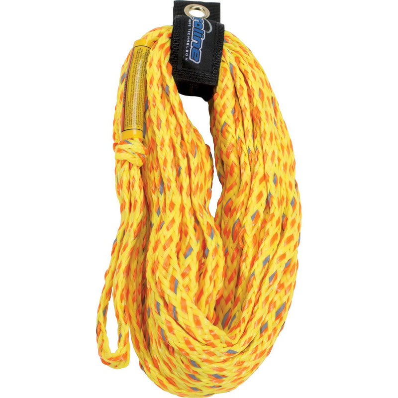 CWB Connelly Proline 60 Foot 4 Ride Tube Rope with Braided Neoprene, Volt Orange