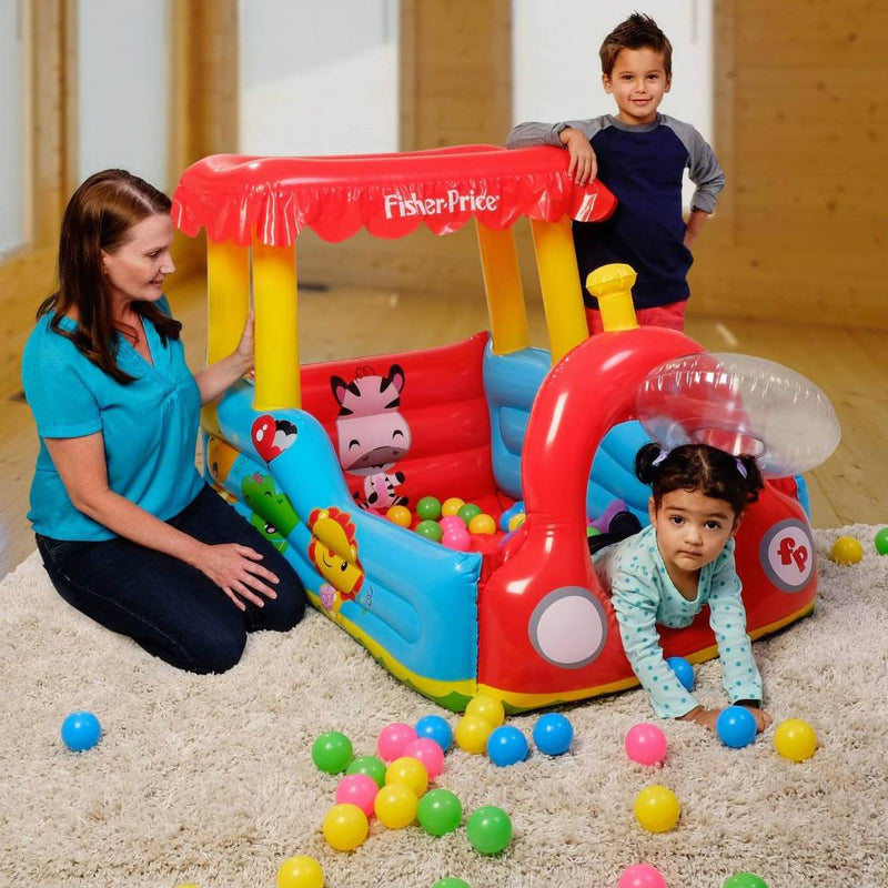 Fisher Price Colorful Train Ball Pit With Horn and 25 Play Balls Pit (2 Pack)