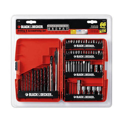 Black & Decker Drill Driver Combo Kit & 66 Piece Bit Set & Picture Hanging Kit