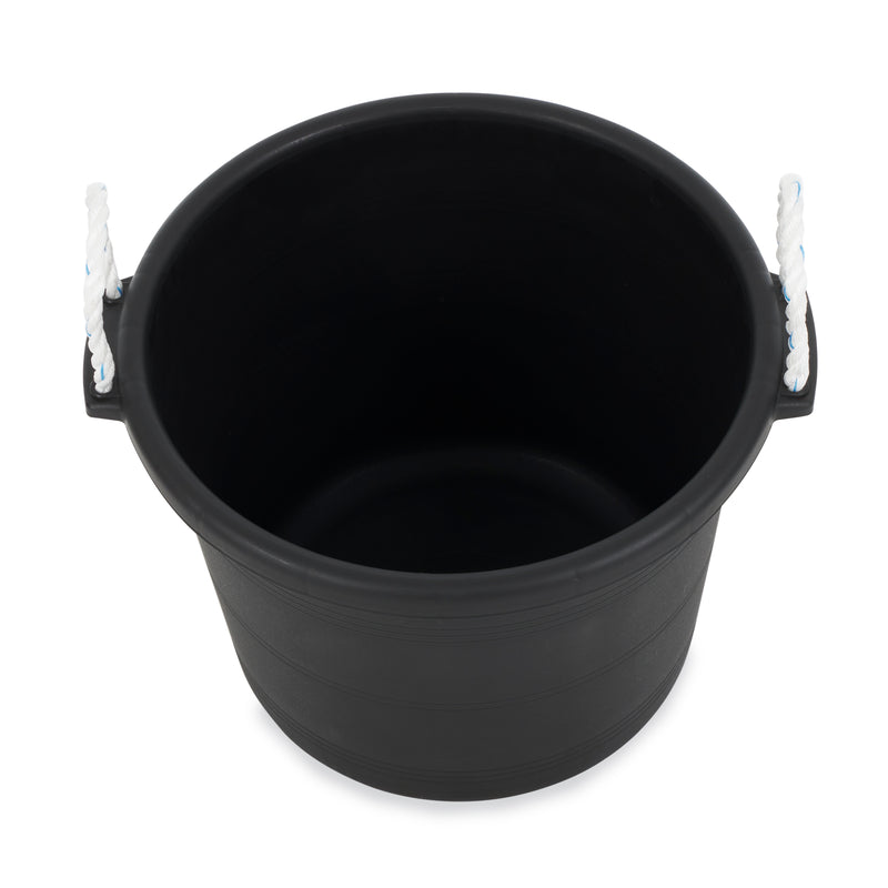 Tuff Stuff MCK70BK 17.5 Gallon Capacity Recycled Plastic Muck Bucket, Black