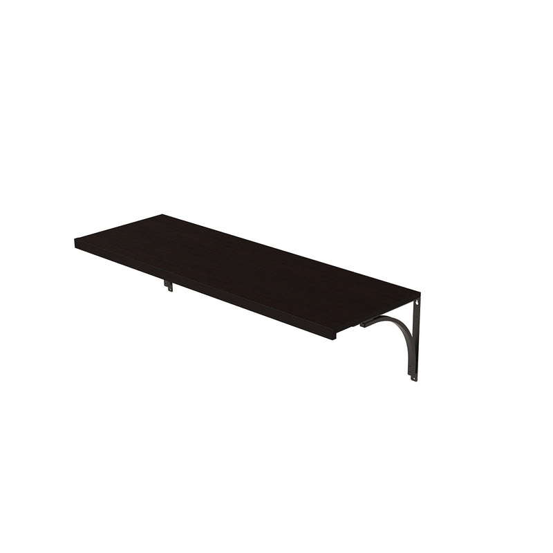 ClosetMaid 142800 48 X 16 Inch Solid Wood Shelf with Steel Finish, Espresso
