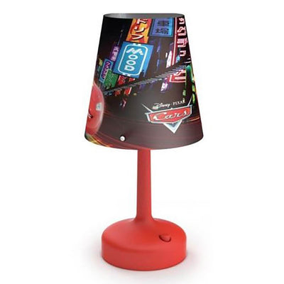 Philips Disney Cars Indoor Portable 10 Inch Kids Lamp with Shade, Red (4 Pack)