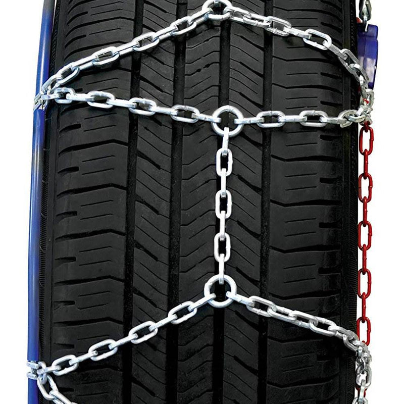 Auto-Trac 1500 Series Tightening and Centering Winter Snow Tire Chains, 4 Pack