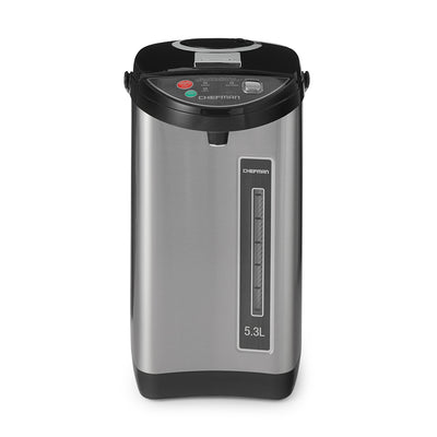 Chefman 5.3 Liter Instant Electric Auto Dispense Hot Water Pot, Stainless Steel