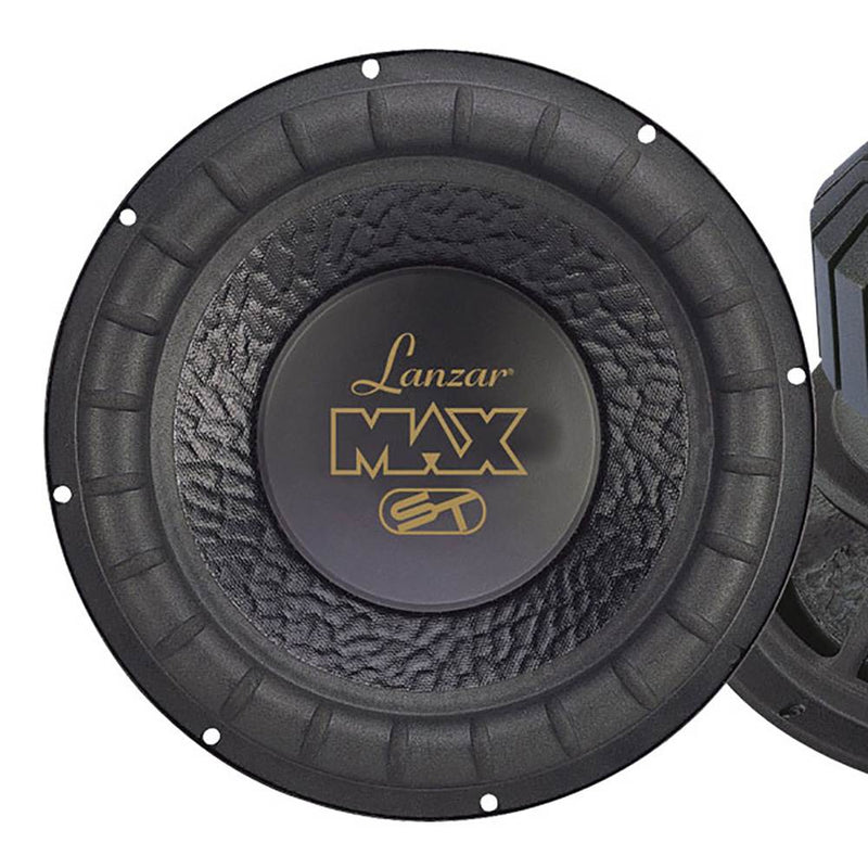 Lanzar MAX12D 12" 1000W Car Audio Subwoofer Power Sub Woofer DVC 4 Ohm (4 Pack)
