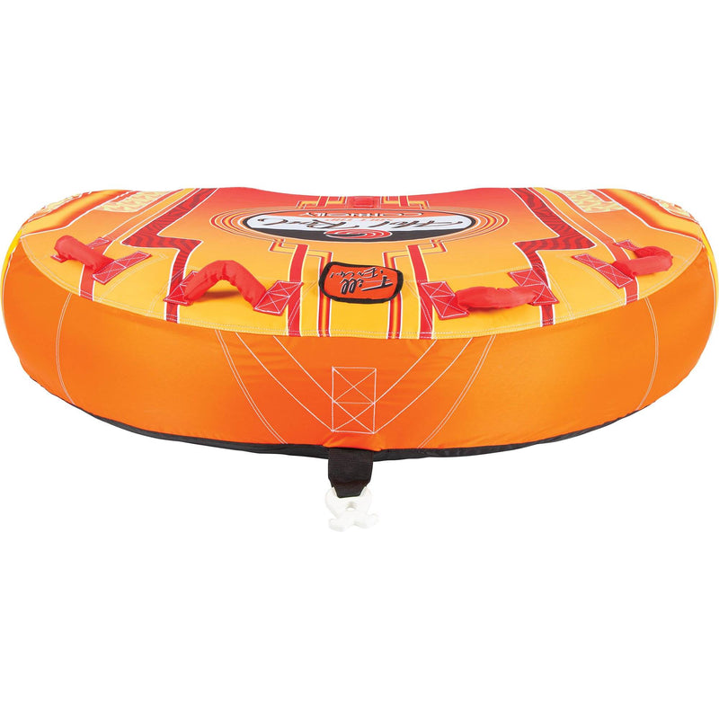 CWB Hot Rod Soft Top Plush Inflatable 2 Person Deck Tube + 60 Foot Tube Rope