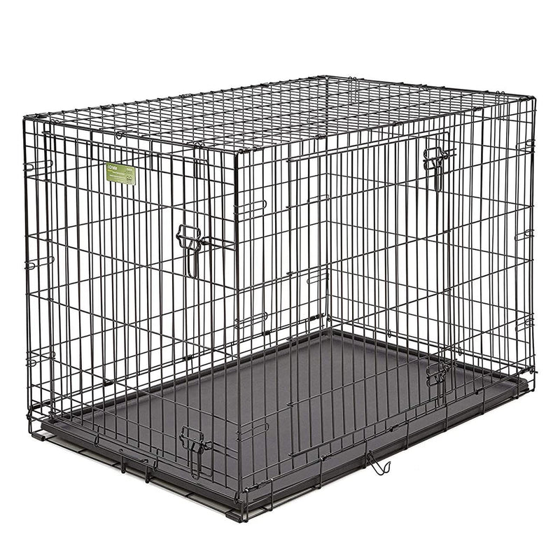 MidWest Homes For Pets iCrate Large Dog Bed Crate Kennel Kit with Cover, Black